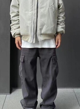 Japanese Retro Overalls Men's 2024 Outdoor Multi-pocket Loos