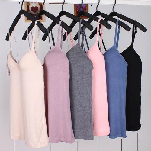 Sexy Women Crop ops Padded spaghetti strap Tank Top Women  b