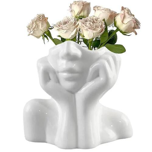 creative Body Vase Female Form Artistic Head Vase Women Face