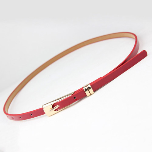 Thin Pu Leather Fashion Belt Female Red Brown Black White Ye