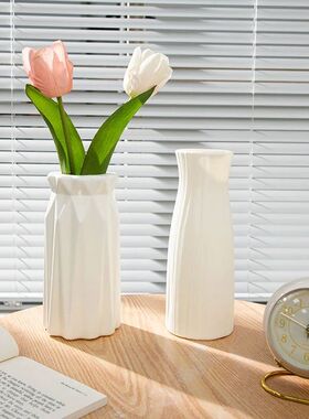 Nordic Vases Plastic Imitation Ceramic Flower Pot Living Roo