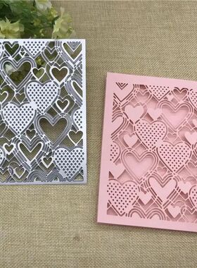 Heart Card Metal Cutting Dies Scrapbooking Album Paper Cards