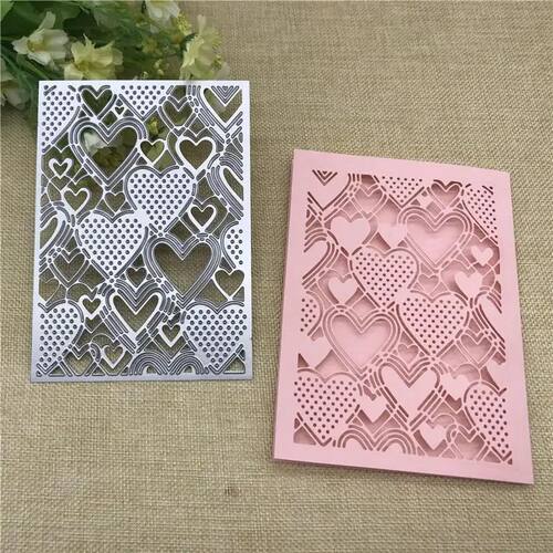 Heart Card Metal Cutting Dies Scrapbooking Album Paper Cards