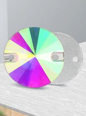 All Size Rivoli Glass Crystal Sew On Rhinestone Flatback Rou