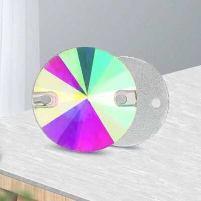 All Size Rivoli Glass Crystal Sew On Rhinestone Flatback Rou