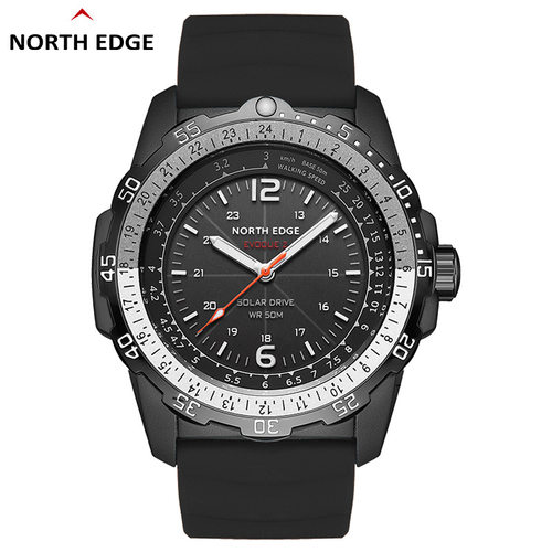 Outdoor Sports Waterproof Solar Charging Watch Light Kinetic
