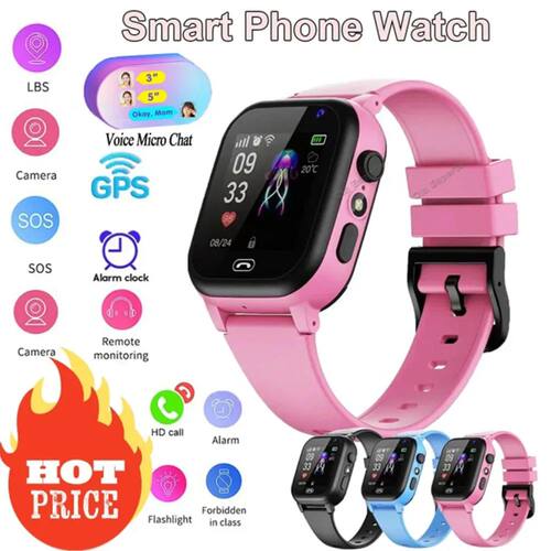 Kids Smart Watch 2024 SOS Wifi GPS Location 2G Video Call Si