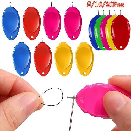 5/10/20Pcs Auto Needle Threader Elderly Guide Needle Threade