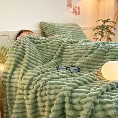 Winter Warm Blankets Fluffy Blanket for Bedroom Comfortable
