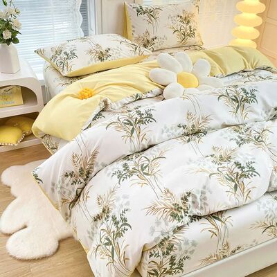 Cotton Home Textile Rose Floral Bedding Set Boy Girl Duvet v