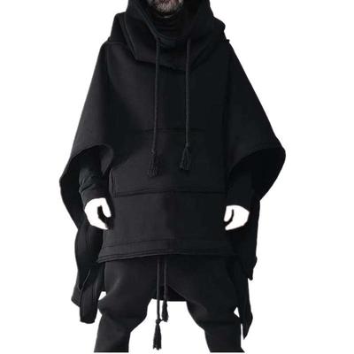 Cape Mid-length Bat Loose Windbreaker Coat Men's Personalize