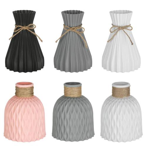 Plastic Vases Home Decor Anti-ceramic Vases Imitation Rattan