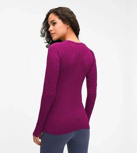 NWT Ribbed Long Shirt Sretchy Women Square Long Sleeve Shirt