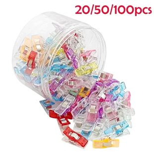 20/50/100PCs Sewing Clips Plastic DIY Crafting Crocheting Kn