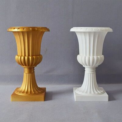 Golden European Plastic Large Size Vases Party Decorate Orna