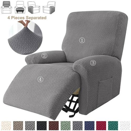 4pcs/set Jacquard Recliner Sofa ver Ralax Lazy Boy Chair ver