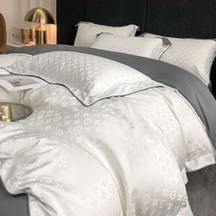 Light luxury summer four-piece set of cool ice silk high-gra