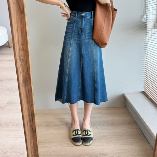 Irregular Raw Edge Design! Heavy-duty High-waist Slimming An