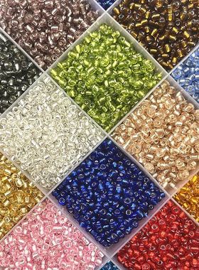 New 15g/lot 2mm 3mm 4mm Line Effect Charm Czech Glass Seed B