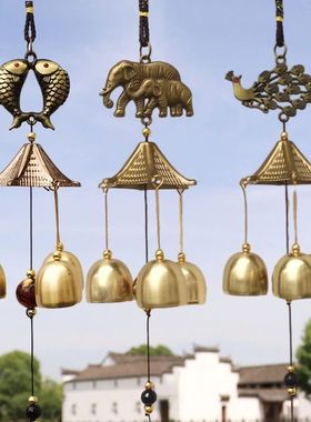Vintage Alloy Wind Chime Hanging Decoration Home Wall Door D