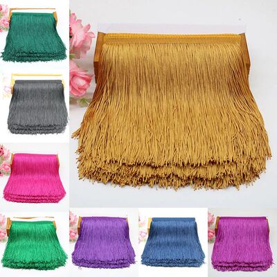 10/15/20/30cm Yard Lace Trim Tassel Fringe DIY Latin Dress S