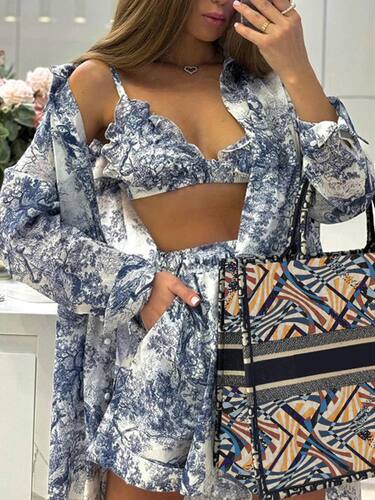 Mumaroho 2024 Spring Summer Women Holiday Shorts Set Loose F