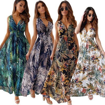 Independent Station 2025 Printed Backless Strap Dress