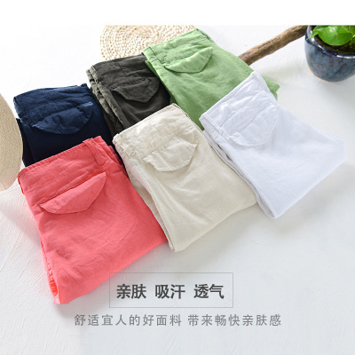 1921 Model 50cm Linen Shorts Beach Shorts