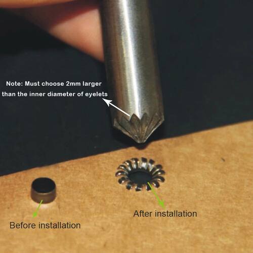 4mm-12mm Cracking of Eyelet Punch Tool. Eyelets Installation