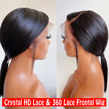 360 Full Hair Brazilia Human Crystal Wig Transparent Lace