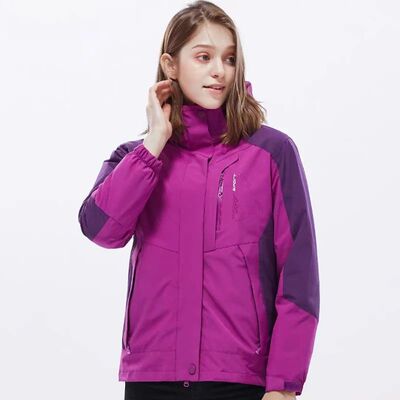 Three-in-One Removable Ski Jacket Coat Women Warm Winter Sno