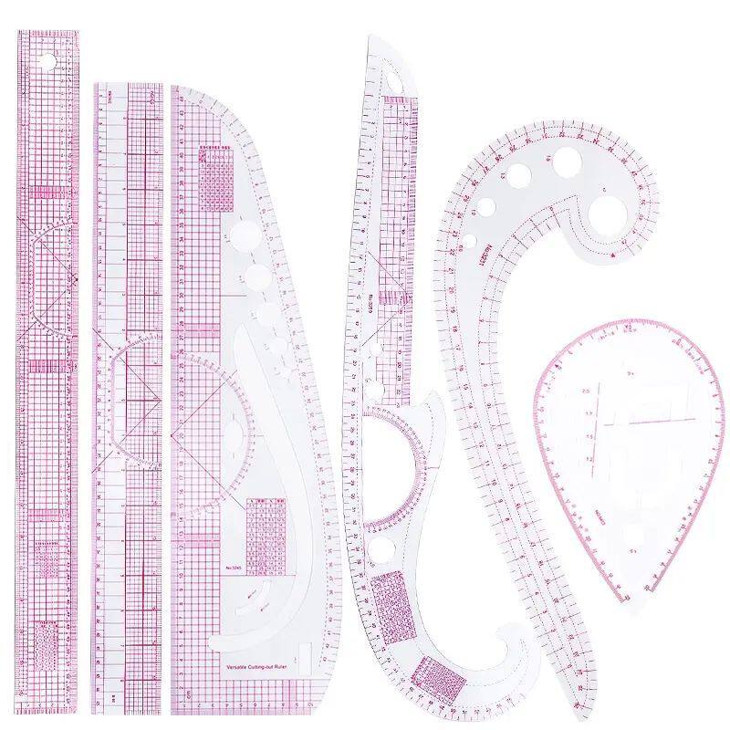 KRABALL French Curve Ruler Soft Patchwork Ruler Measure Tail - 实物图