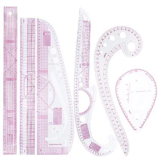 KRABALL French Curve Ruler Soft Patchwork Ruler Measure Tail