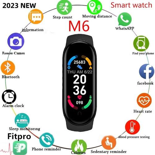 2024 new Wrist band M6 Magnetic Smart Bracelet Sports Blueto