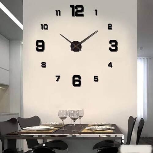 DIY Wall Clock Wall Decoration Home Silent Clock Living Room