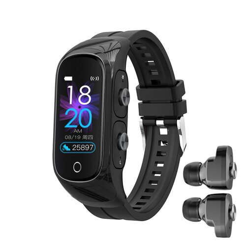 N8 Smart Watch Earphone 2-in-1 Tws Bluetooth Music Playback