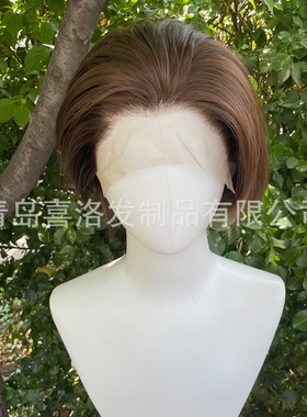 Front Lace 13x4 Hand Hook s Mocha Brown Chemical Fiber Headg