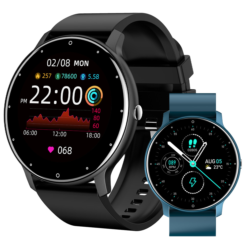 Zl02d Smart Watch Hd Round Screen Custom Wallpaper Heart Rat
