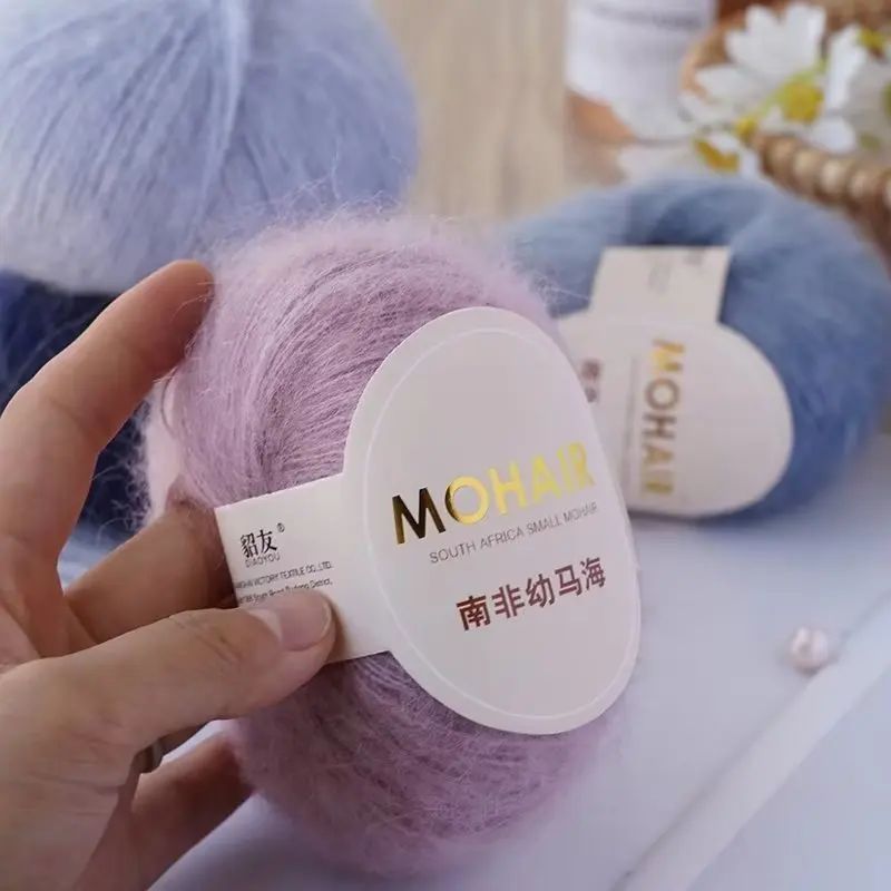 25g High Quality Mohair Yarn High Content Soft Skin-friendly