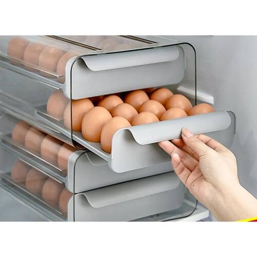 Household refrigerator kitchen egg box transparent drawer ty