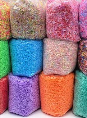 1000Pcs/bag Colorful Small Disposable Hair Bands Scrunchie G