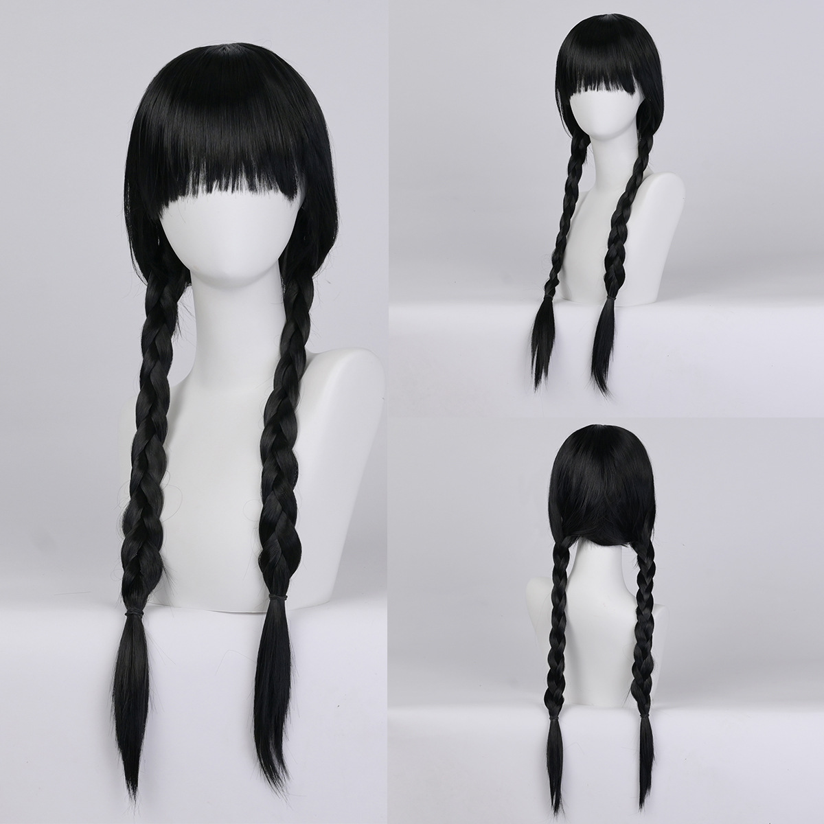 Wednesday Full B  Double Braid Braid Halloween shigh-tempera