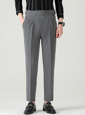 Naples Light Business Men's Small Trousers Youth Fashion Tro