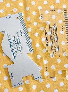 1/2pcs Precision Seam Measuring Gauge Quilting Ruler Templat