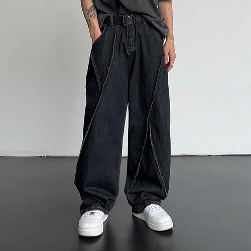 Personalized Hip-hop Straight Jeans For Men And Women, Fashi