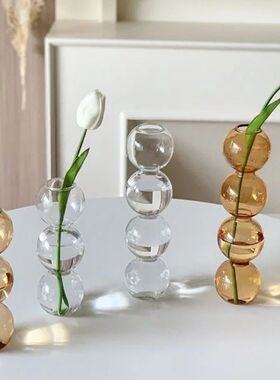 Transparent Bubble Glass Vase Crystal Ball Flower Vases Hydr
