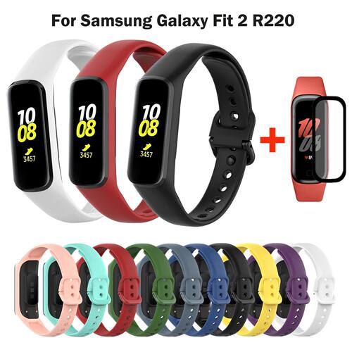 Soft Silicone Strap For  Galaxy Fit 2 R220 Smart Bracelet Ba