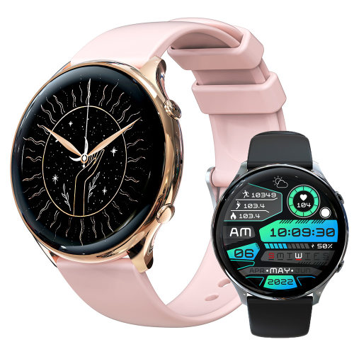 G37 Smart Couple Watch Round Screen Bluetooth Call Heart Rat