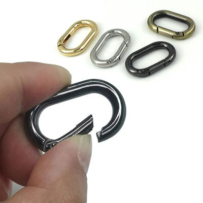 Oval Spring O Ring Openable Trigger Clasps Clip Leather Craf