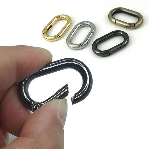 Oval Spring O Ring Openable Trigger Clasps Clip Leather Craf